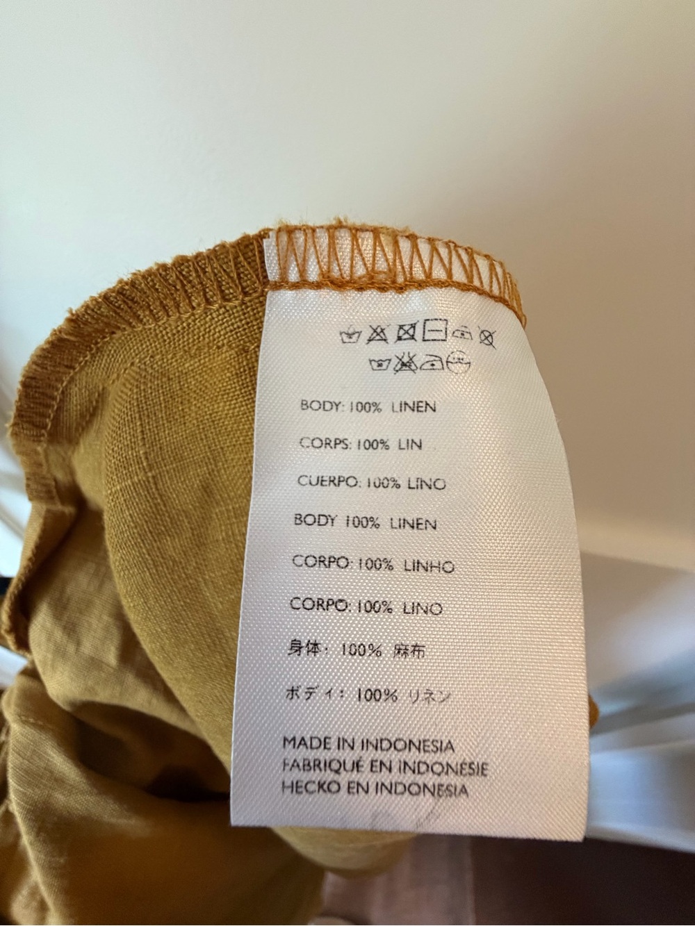 Faithfull the Brand Santos 100% Linen Midi Dress Mustard Yellow | Revolve - Picture 6 of 6